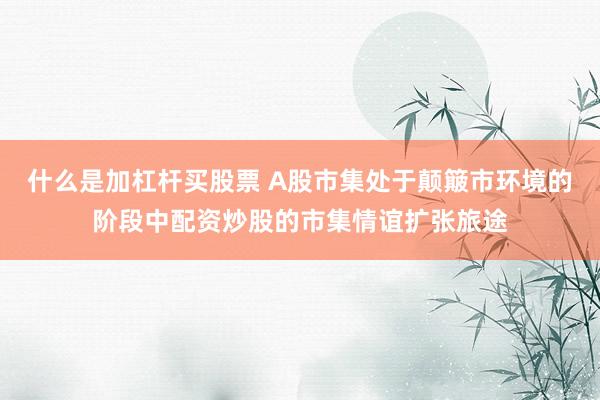 什么是加杠杆买股票 A股市集处于颠簸市环境的阶段中配资炒股的市集情谊扩张旅途